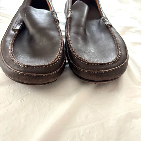 Olukai Kulana leather brown loafers SZ 13 NWOT - Picture 5 of 13